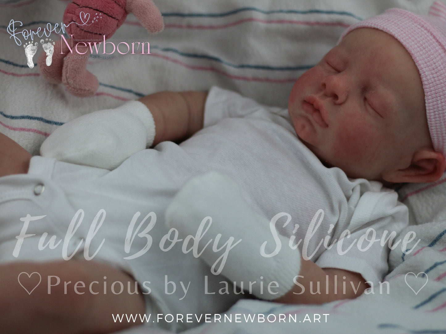 Full Body Silicone Baby Leilani by Laurie Sullivan Roy (19 inches 7.5 lbs) *includes pictures of my own work in silicone.