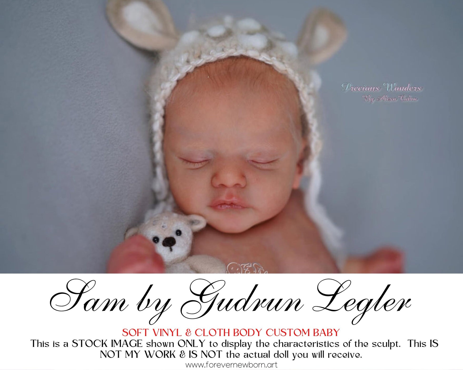 Ultra-Realistic ReBoRn BaBy ~ Sam by Gudrun Legler **Examples Of My Work Included (19"+Full Limbs)