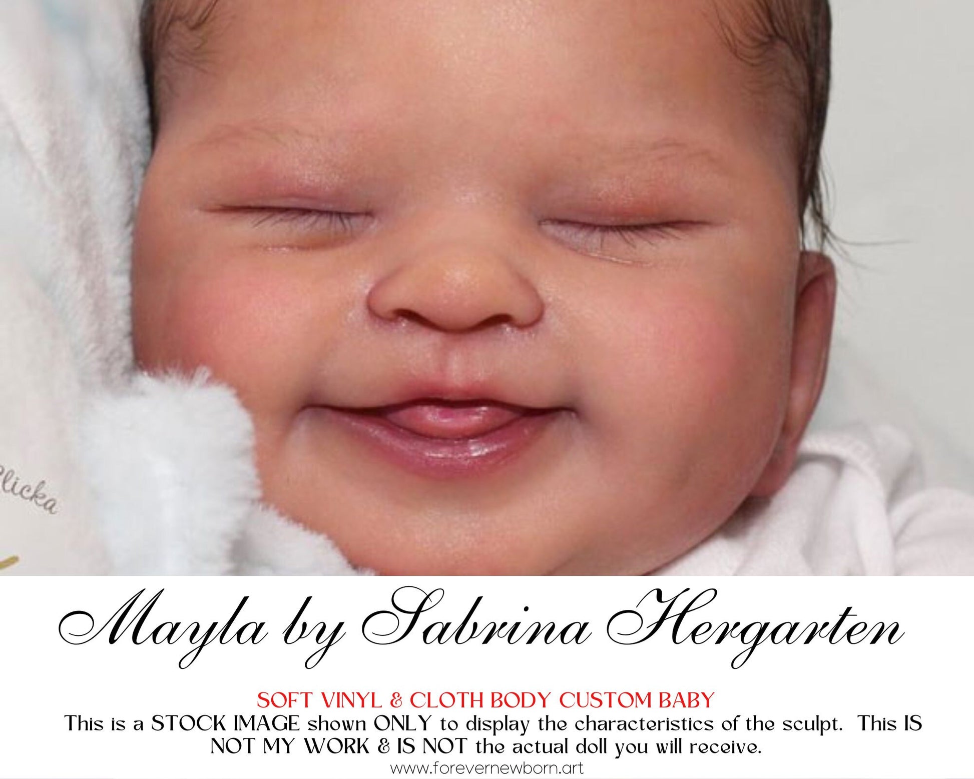 Ultra-Realistic ReBoRn BaBy ~ Mayla by Sabrina Hergarten **Examples Of My Work Included (18"+Full Limbs)