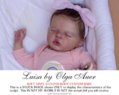 Ultra-Realistic ReBoRn BaBy ~ Luisa by Olga Auer **Examples Of My Work Included (21"+Full Limbs)