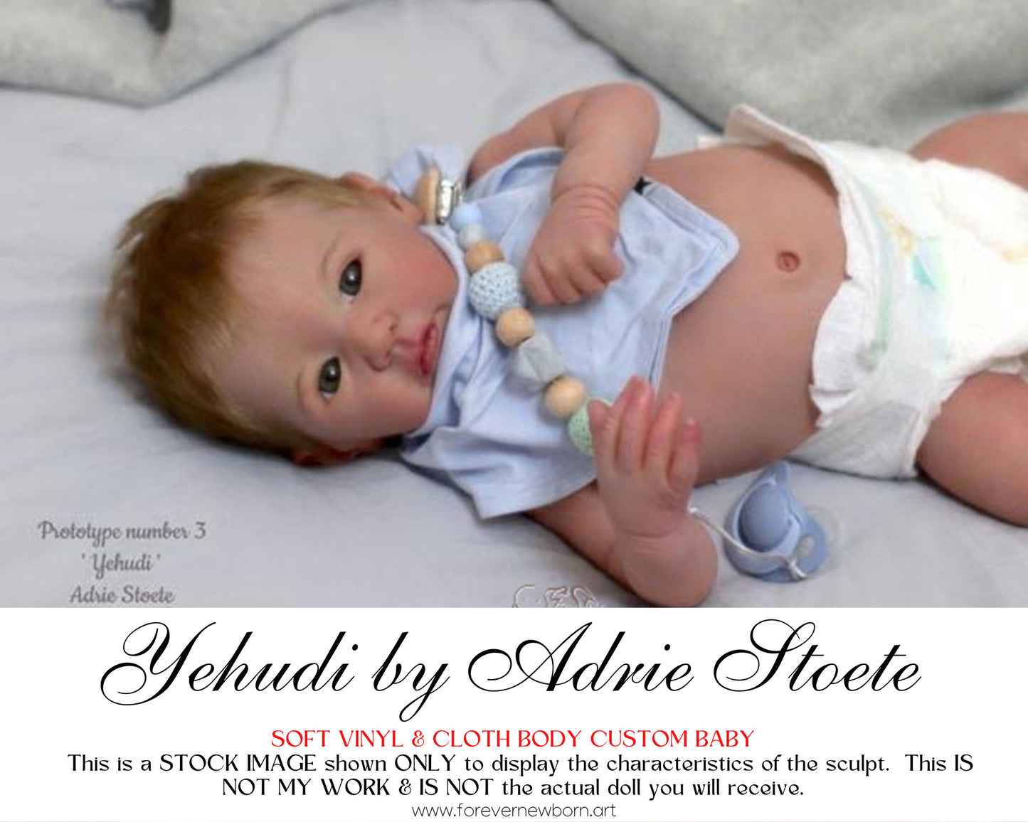 Ultra-Realistic ReBoRn BaBy ~ Yehudi by Adrie Stoete **Examples Of My Work Included (19"+Full Limbs)