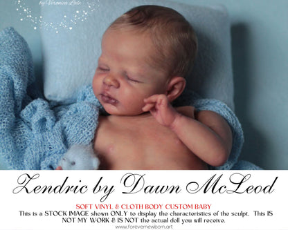 Ultra-Realistic ReBoRn BaBy ~ Zendric by Dawn McLeod **Examples Of My Work Included (16"+Full Limbs)