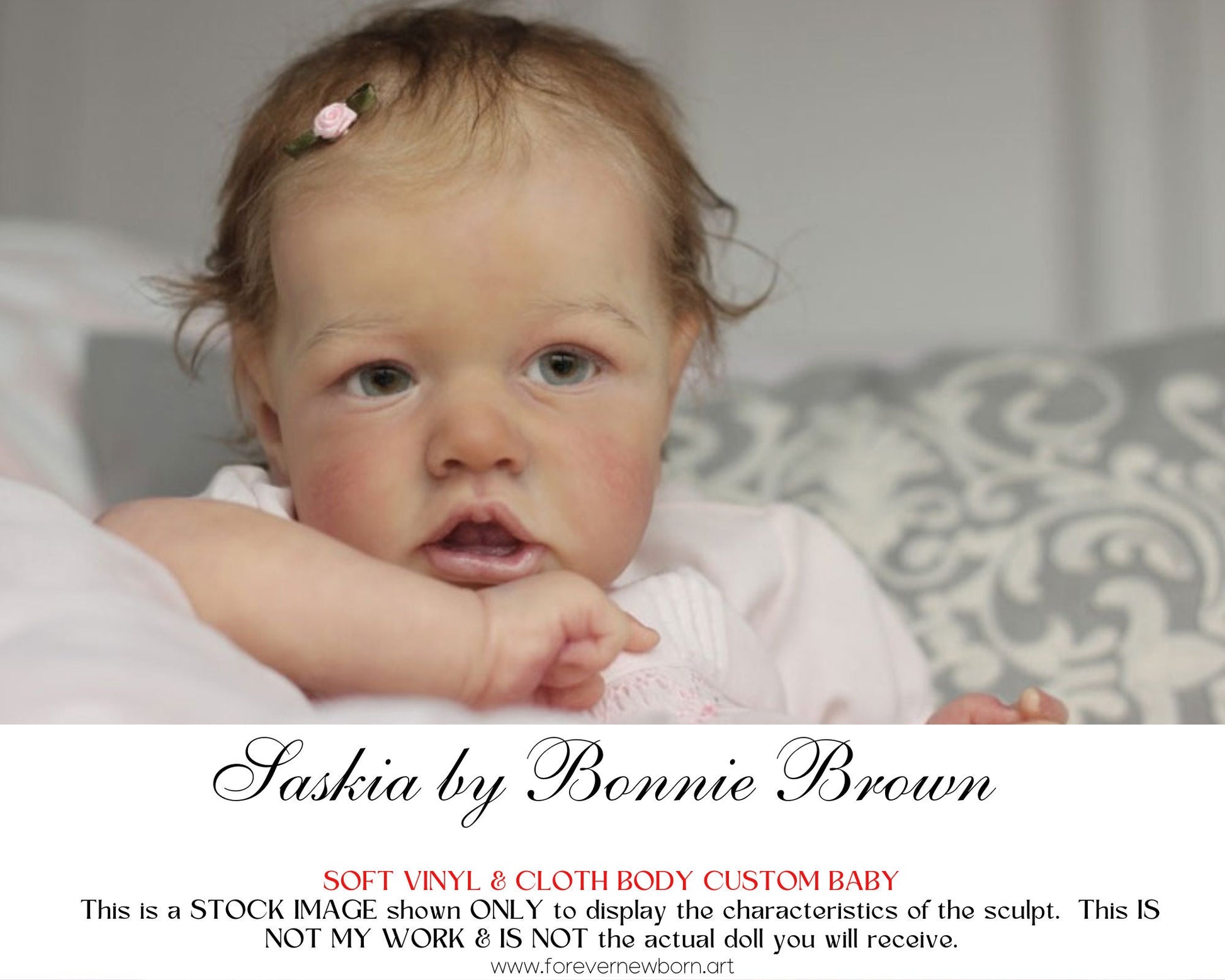 Ultra-Realistic ReBoRn BaBy ~ Saskia by Bonnie Brown **Examples Of My Work Included (22"+Full Limbs)