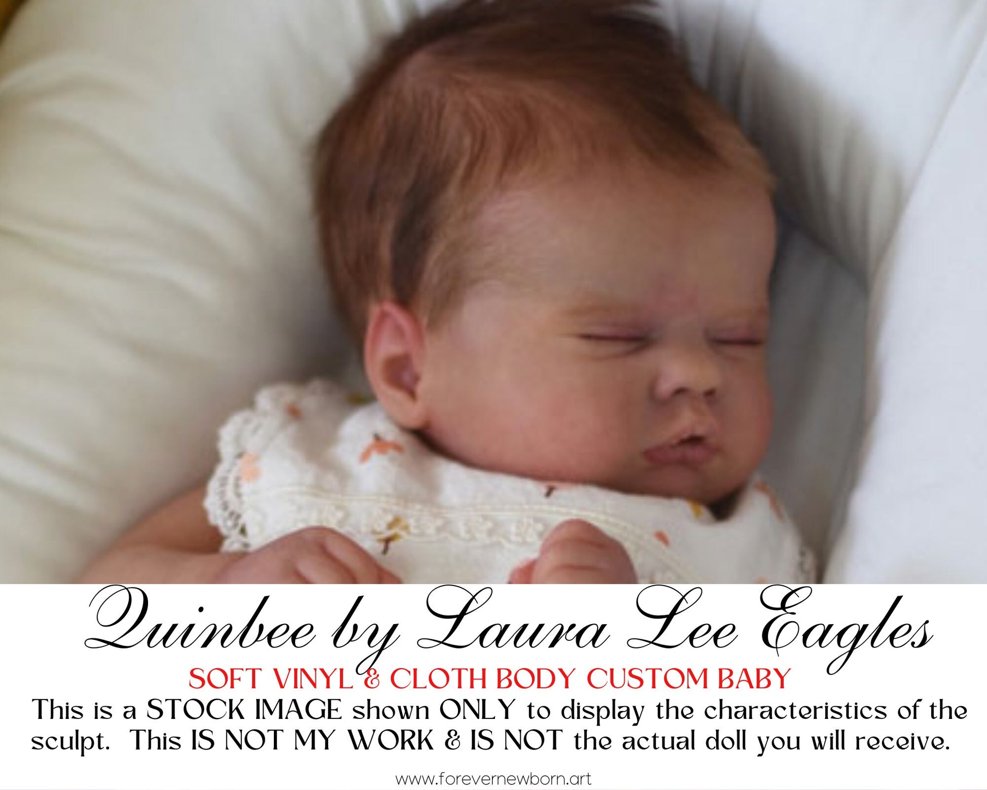 Ultra-Realistic ReBoRn BaBy ~ Quinbee by Laura Lee Eagles **Examples Of My Work Included (18" + Full Limbs)
