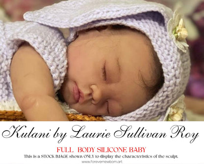 Full Body Silicone Baby Kulani by Laurie Sullivan Roy (19 inches 7.5 lbs) *last 4 pictures are of my own work in silicone.