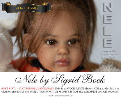 Ultra-Realistic Toddler ReBoRn Nele by Sigrid Bock (24"+Full Limbs)
