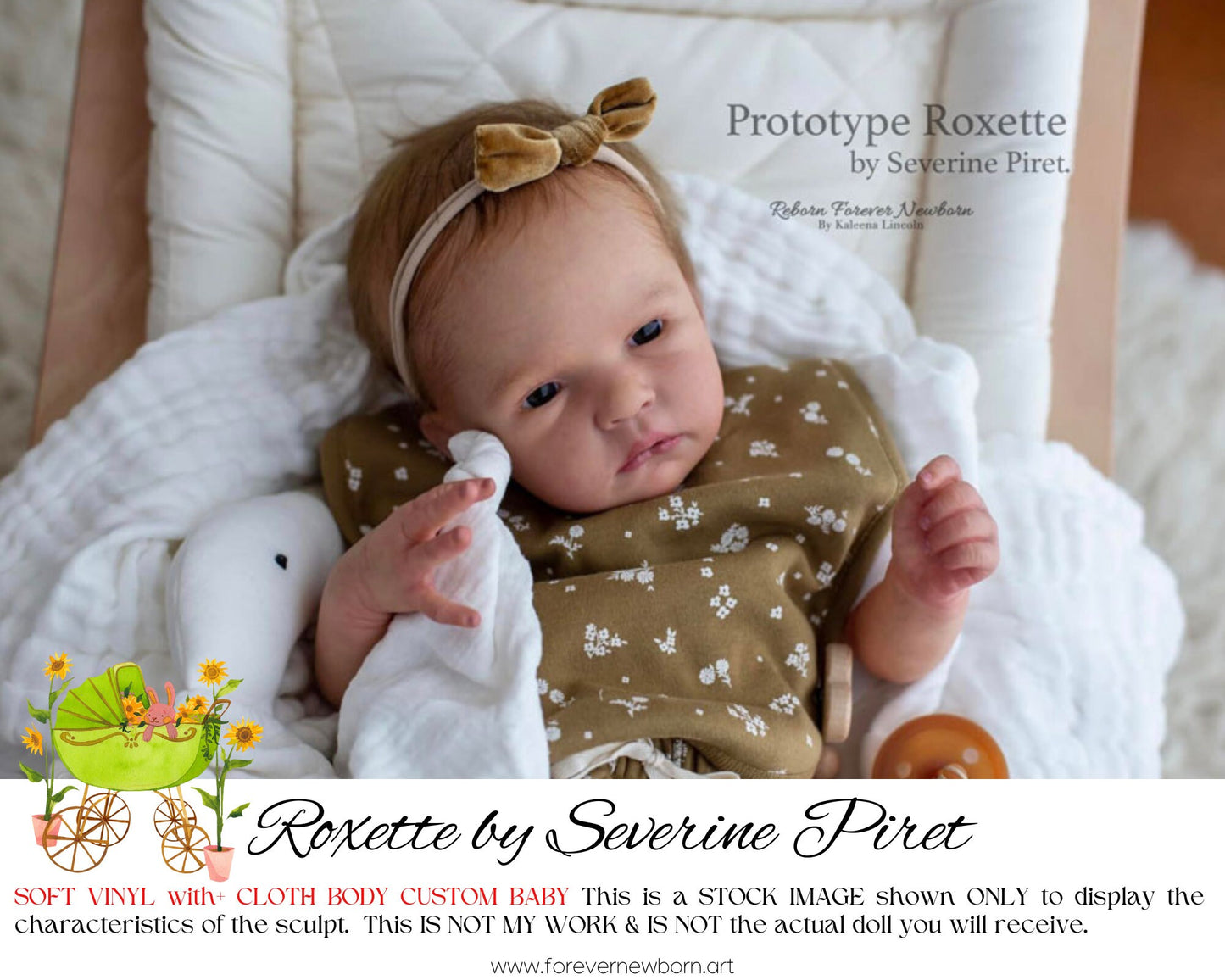 Ultra-Realistic ReBoRn BaBy ~ Roxette by Severine Piret **Examples Of My Work Included (20"+Full Limbs)