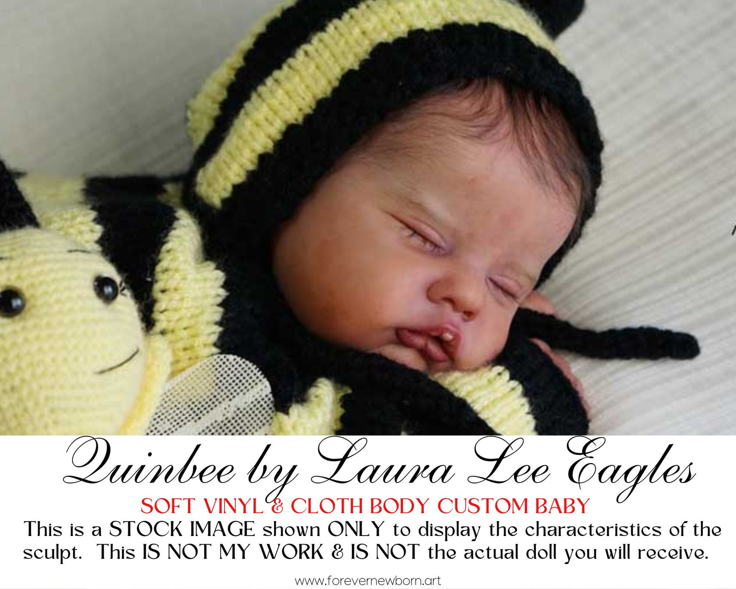 Ultra-Realistic ReBoRn BaBy ~ Quinbee by Laura Lee Eagles **Examples Of My Work Included (18" + Full Limbs)