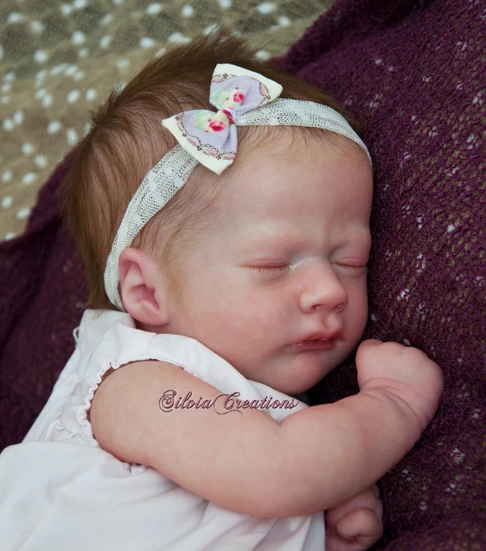 Reborn Baby ~ Ultra Realistic ~ Custom ~ Realborn Ashley Asleep (19"+ Full Limbs)