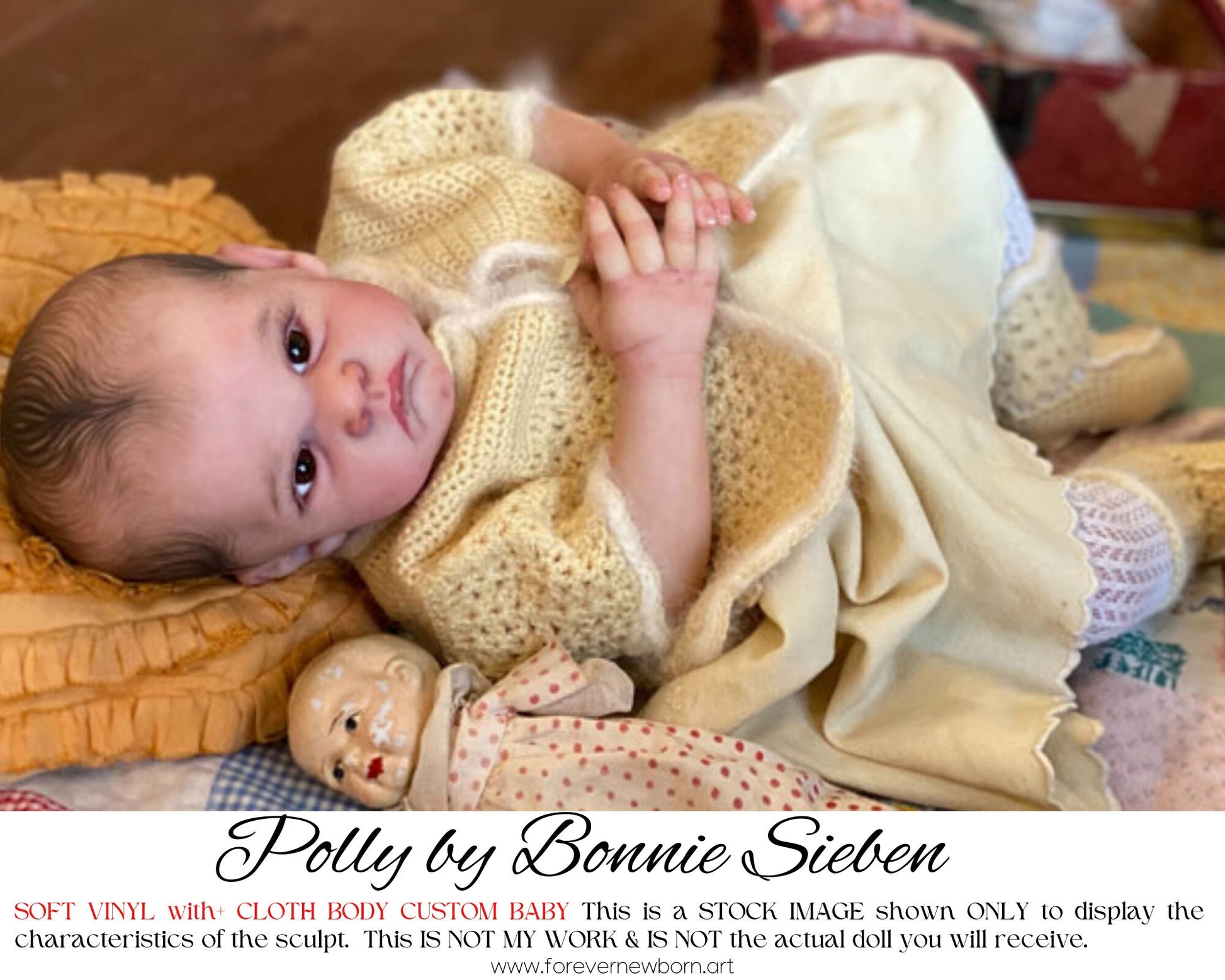 Ultra-Realistic ReBoRn BaBy ~ Reborn Baby Polly by Bonnie Sieben **Examples Of My Work Included (19" Full Limbs)