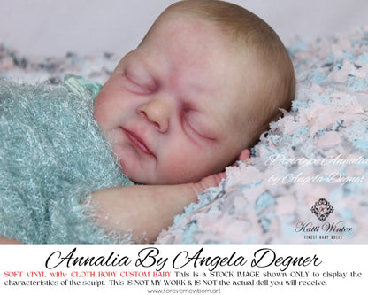 Ultra-Realistic ReBoRn BaBy ~ Reborn Baby Annalia By Angela Degner **Examples Of My Work Included (19"Full Limbs)