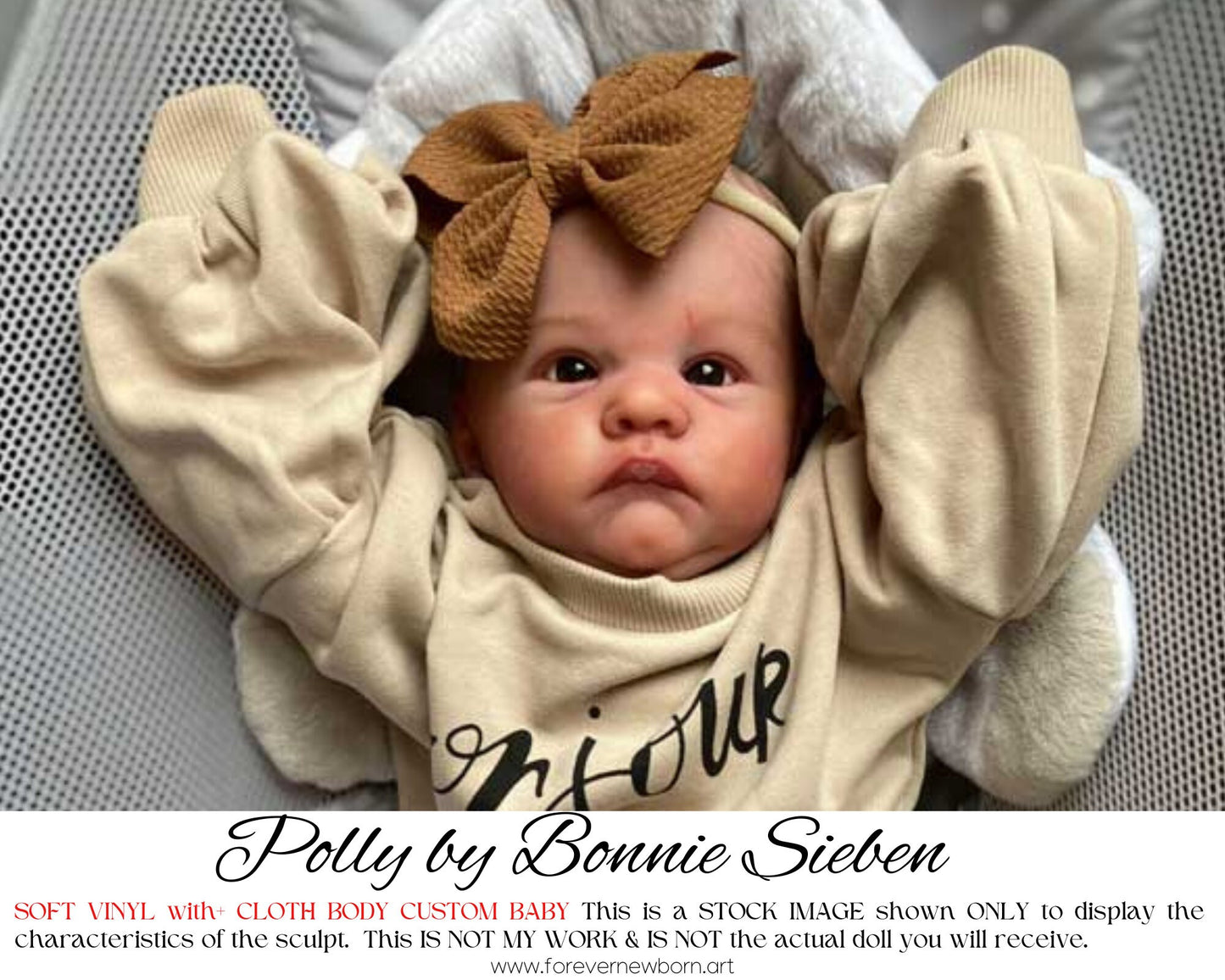 Ultra-Realistic ReBoRn BaBy ~ Reborn Baby Polly by Bonnie Sieben **Examples Of My Work Included (19" Full Limbs)