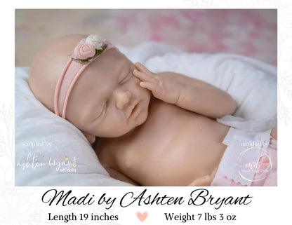 Custom FULL-BODY SILICONE Madi by Ashten Bryant (19 inches 7 lbs 3 oz) *includes pictures of my own work in silicone.
