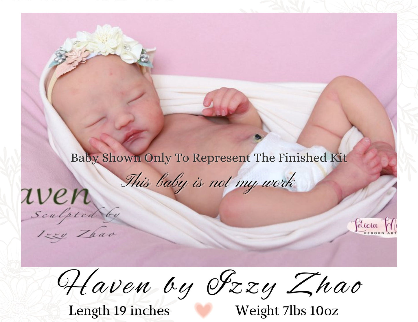 Custom FULL-BODY SILICONE Haven by Izzy Zhao (19 inches 7 lbs 10 oz)