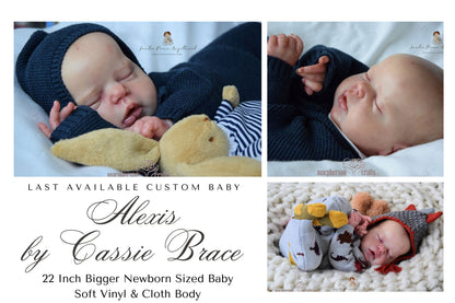 LAST ONE - Ultra-Realistic ReBoRn BaBy ~ Alexis by Cassie Brace 22" Full Limbs
